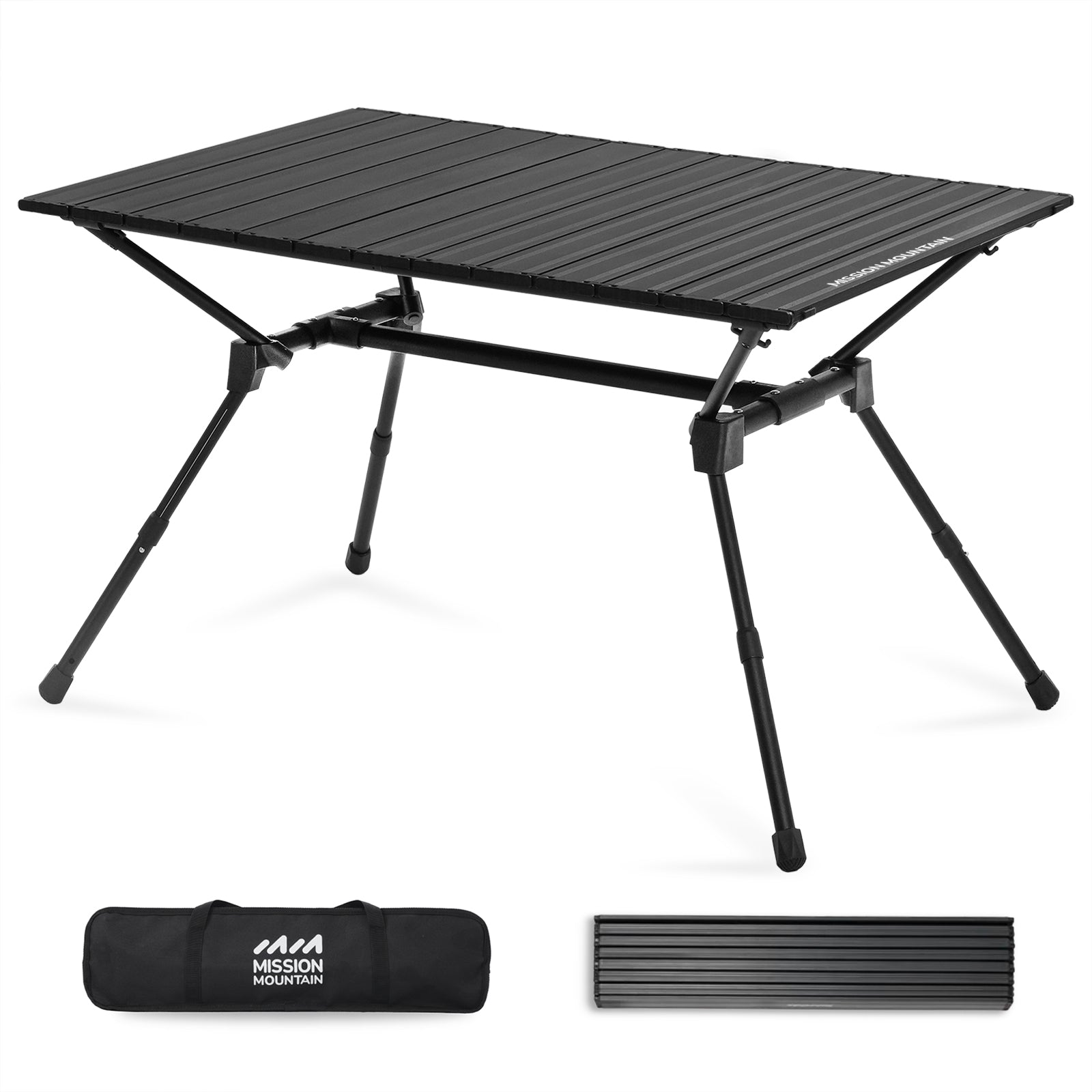 S4 Camping Table, Outdoor Folding Table with Adjustable Legs – Mission  Mountain